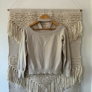 525 America Choker Cut Out Sweater